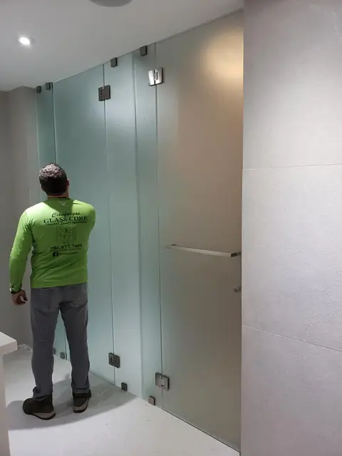 Bathroom glass solution