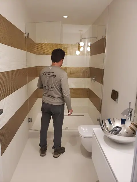 Custom frameless shower Miami